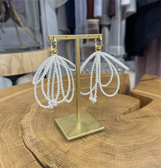 СЕРЬГИ "БАНТЫ" жемчужные, by SMYKOVA - фото 38434