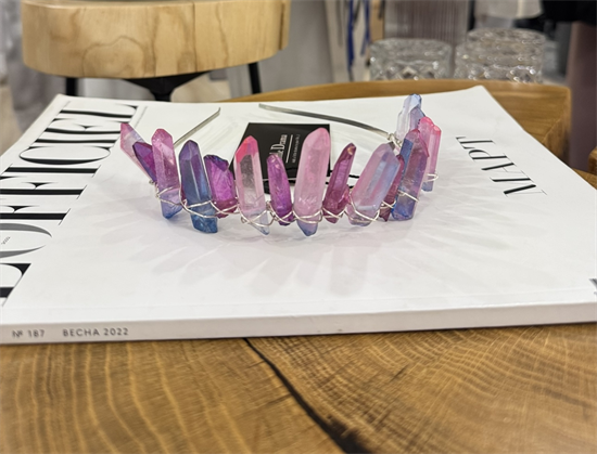 Ободок-корона с цветными кристаллами кварца by Beretkah - фото 38446