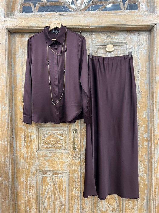 РУБАШКА классическая с супатной застежкой (из атласа "Armani") - фото 38563