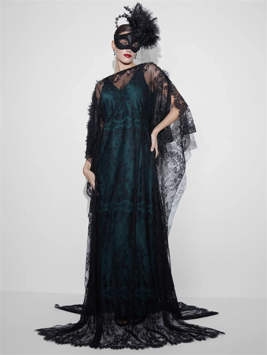 НАКИДКА будуарная из кружева в пол - фото 38918