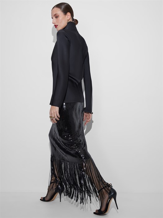 ЮБКА из пайеток с бахромой - фото 39316