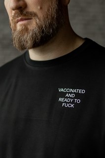 СВИТШОТ by LION "Vaccinated and ready to fuck" (джерси, UNISEX)