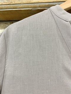 ПЛАТЬЕ "рубашка" с V-вырезом, прямая, длинная, короткий рукав - фото 16679