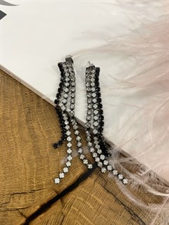 СЕРЬГИ ВОДОПАДЫ из кристаллов Swarovski by DASHKEVICH
