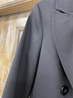 ЖАКЕТ ДВУБОРТНЫЙ OVERSIZE из черной костюмной премиальной шерсти - фото 23723