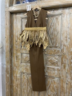 ЖИЛЕТКА для костюма-тройки (из премиум-шерсти в цвете корицы) - фото 26449
