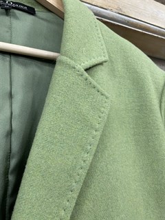 ПИДЖАК однобортный в стиле Бойфренд (из премиум шерсти в зеленом меланже) - фото 26478