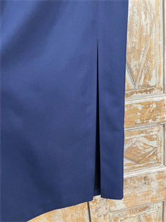 ЮБКА карандаш миди с разрезом (из премиум костюмной шерсти Royal Blue ) - фото 28566