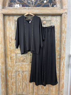 БРЮКИ ШИРОКИЕ односторонние, свободные, на мягкой резинке, OneSize, из атласа DUO Shine