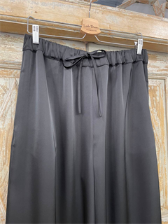 БРЮКИ ШИРОКИЕ односторонние, свободные, на мягкой резинке, OneSize, из атласа DUO Shine - фото 35176