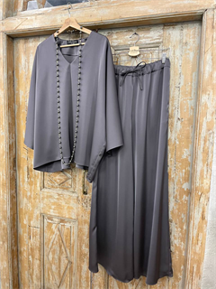 БРЮКИ ШИРОКИЕ односторонние, свободные, на мягкой резинке, OneSize, из атласа DUO Shine - фото 35179