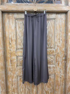БРЮКИ ШИРОКИЕ односторонние, свободные, на мягкой резинке, OneSize, из атласа DUO Shine - фото 35180