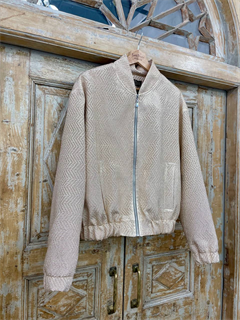 КУРТКА-БОМБЕР oversize, короткий (из золотого жаккарда) - фото 35313