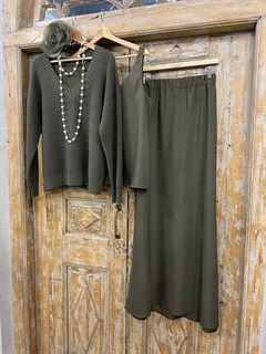 БЛУЗКА  (V-образный вырез, без рукавов, типа "Майка", из купры) - фото 35337