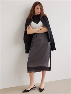 КУРТКА-БОМБЕР oversize, короткий (из плотной шерсти в рубчик) - фото 37605
