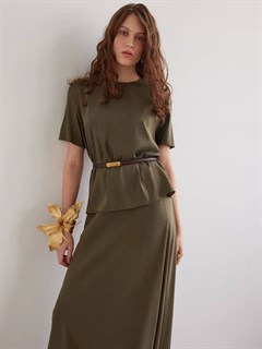 БЛУЗКА "ФУТБОЛКА" из купры - фото 37626