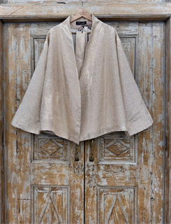 ЖАКЕТ-КИМОНО короткий OneSize  в японском стиле (из золотого жаккарда) - фото 37982