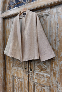 ЖАКЕТ-КИМОНО короткий OneSize  в японском стиле (из золотого жаккарда) - фото 37984