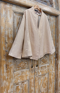 ЖАКЕТ-КИМОНО короткий OneSize  в японском стиле (из золотого жаккарда) - фото 37985