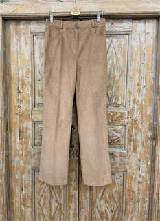 БРЮКИ ШИРОКИЕ ПРЯМЫЕ в ПОЛ  с высокой талией и накладными карманами (вельвет) - фото 38201