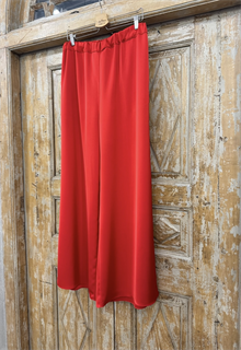 БРЮКИ ШИРОКИЕ односторонние, свободные, на мягкой резинке, OneSize, из атласа DUO Shine - фото 38273