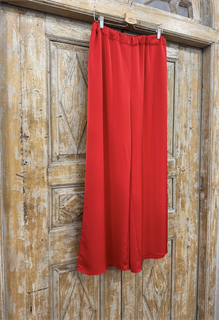 БРЮКИ ШИРОКИЕ односторонние, свободные, на мягкой резинке, OneSize, из атласа DUO Shine - фото 38274
