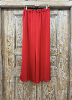 БРЮКИ ШИРОКИЕ односторонние, свободные, на мягкой резинке, OneSize, из атласа DUO Shine - фото 38275