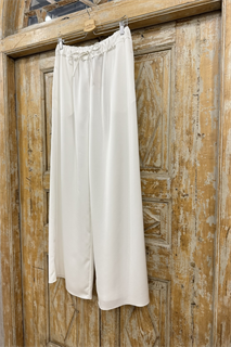 БРЮКИ ШИРОКИЕ односторонние, свободные, на мягкой резинке, OneSize, из вискозы-кади - фото 38335