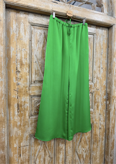 БРЮКИ ШИРОКИЕ односторонние, свободные, на мягкой резинке, OneSize, из вискозы-кади - фото 38340