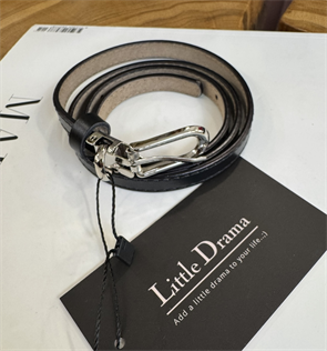 РЕМЕНЬ тонкий (1 см) из кожи - фото 38369