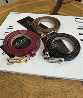 РЕМЕНЬ тонкий (1 см) из кожи - фото 38374