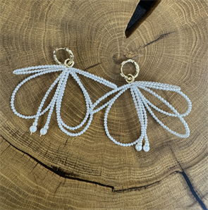 СЕРЬГИ "БАНТЫ" жемчужные, by SMYKOVA - фото 38433