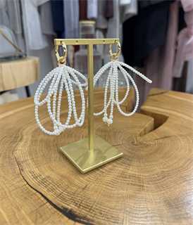 СЕРЬГИ "БАНТЫ" жемчужные, by SMYKOVA - фото 38435