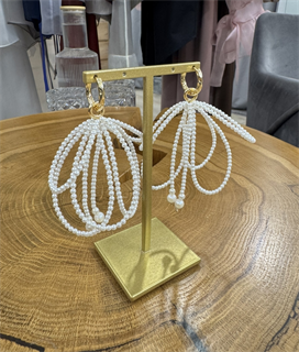 СЕРЬГИ "БАНТЫ" жемчужные, by SMYKOVA - фото 38437