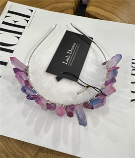 Ободок-корона с цветными кристаллами кварца by Beretkah - фото 38445