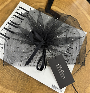 ТЮРБАН из вуали со стразами Swarovski by Beretkah - фото 38448