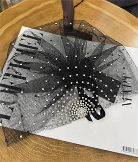 ТЮРБАН из вуали со стразами Swarovski by Beretkah - фото 38450