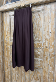 ЮБКА трапеция по косой двойная двусторонняя, длина 100 см от талии (из атласа ARMANI), ИНЖИР - фото 38551