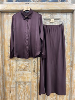 РУБАШКА классическая с супатной застежкой (из атласа "Armani") - фото 38561