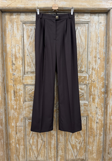 БРЮКИ New Палаццо с 2 защипами (из костюмной поливискозы, КОФЕЙНО-ШОКОЛАДНЫЙ) - фото 38653