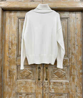 СВИТЕР оверсайз с горлом OneSize (из вискозы с полиэстером) - фото 38696