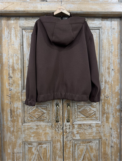 Бомбер (NEW-LOUNGE) из на молнии с капюшоном из неопрена на флисе - фото 38789