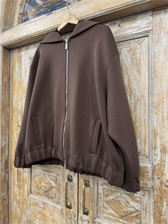 Бомбер (NEW-LOUNGE) из на молнии с капюшоном из неопрена на флисе - фото 38792