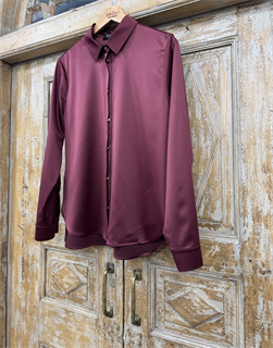 РУБАШКА классическая с супатной застежкой (из мягкого атласа) - фото 38833