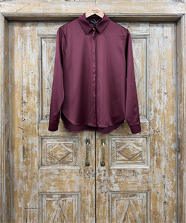 РУБАШКА классическая с супатной застежкой (из мягкого атласа) - фото 38835