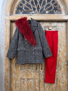 ВОРОТНИК меховой (с мехом ЛАМЫ) - фото 38843