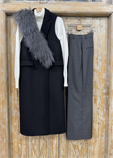 ШАРФ меховой (с мехом ламы) - МИНИ