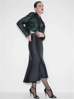 ЮБКА-ГОДЕ миди (из плотного шелка DIOR) - фото 38885