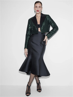 ЮБКА-ГОДЕ миди (из плотной шелка DIOR)