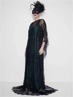 НАКИДКА будуарная из кружева в пол - фото 38917